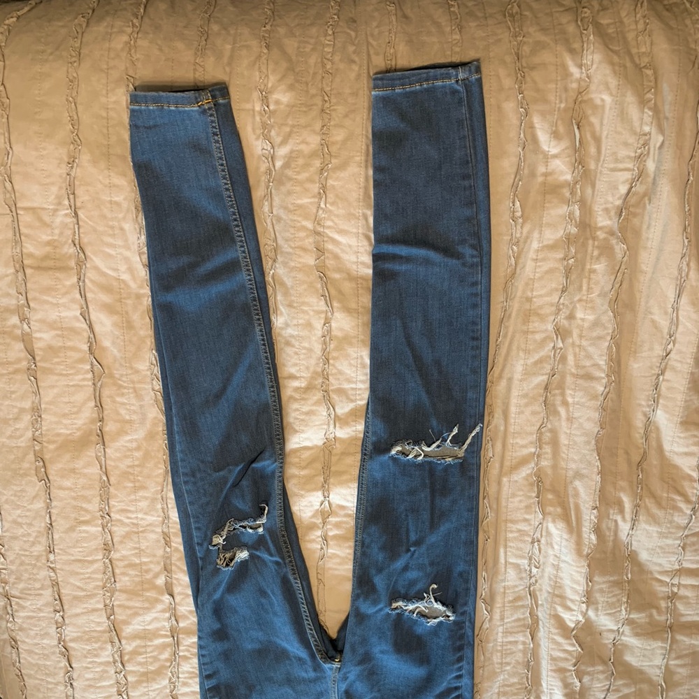 Free People High Rise Ripped Jeggings - Picture 6 of 6